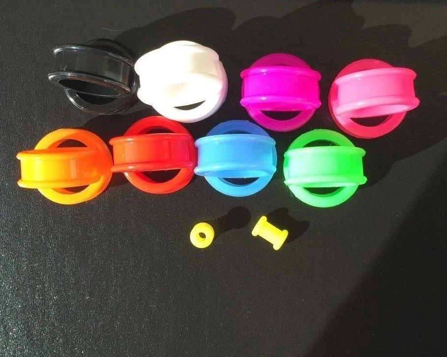 PAIR-LARGE FLARE SOFT Silicone Ear Skins-Ear Gauges-Soft Ear plugs-Ear Tunnels - Image 4 of 4