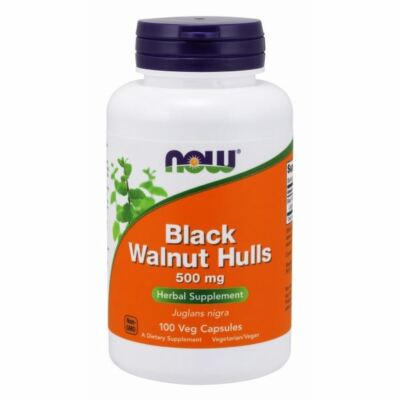 Black Walnut Hulls 500 mg 100 Caps By Now Foods