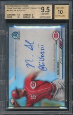 BGS 9.5 2017 Bowman Chrome NICK SENZEL Prime Inscriptions AUTO /75 Reds GEM MINT