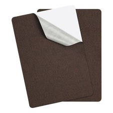 8x11 Inch Linen Repair Patches, 2Pcs Self-Adhesive Fabric Patch, Dark Brown