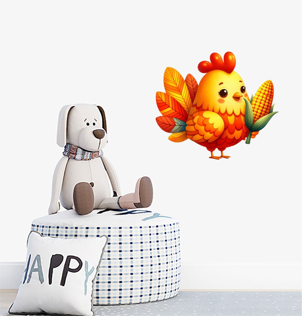 Funny Baby Chicken Wall Art Bedroom Nursery Decor Vinyl Sticker Decal 6 ...