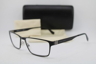 NEW HUGO BOSS HG 0673/S UAJ99 BLACK GUNMETAL AUTHENTIC EYEGLASSES 55-16