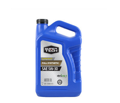 Super Tech High Mileage Full Synthetic SAE 5W-30 Motor Oil, 5 Quarts