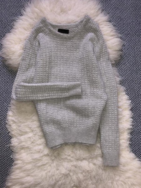 Women Gestuz Sweater Silver Angora Wool 34