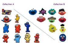 SESAME STREET INSPIRED SHOE CHARMS, 10 pc Each Style, Big Bird, Elmo, Grouch...