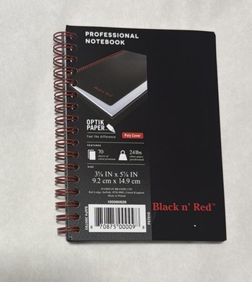 Black n Red Premium Business Notebook Optik Paper 140 Ruled Pages