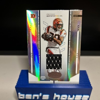 2004 Leaf Certified Materials Mirror White /250 Peter Warrick, Bengals Game Worn