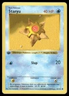 Pokemon Cards Staryu 65/102 1st Edition Base Set Shadowless Common LP *4