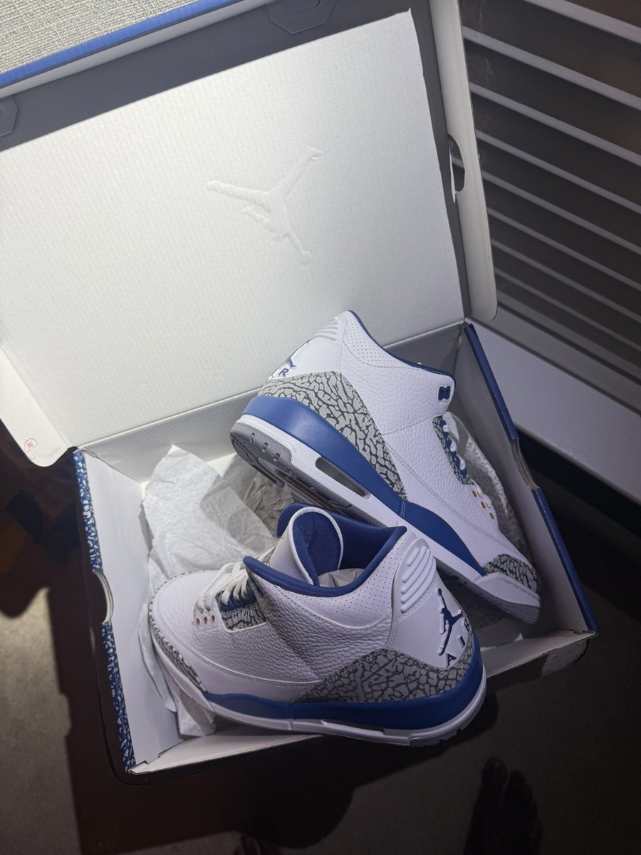 Buy Size 10.5 - Jordan 3 Retro OG Mid True Blue online | eBay