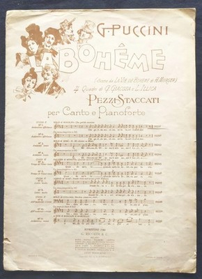 Konvolut 3 alte Noten Gesang & Klavier Ed. Ricordi Guter Zustand