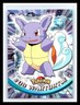 💥 WARTORTLE 1999 Topps Pokemon TV Non Holo Animation 2nd Series Black Logo #08