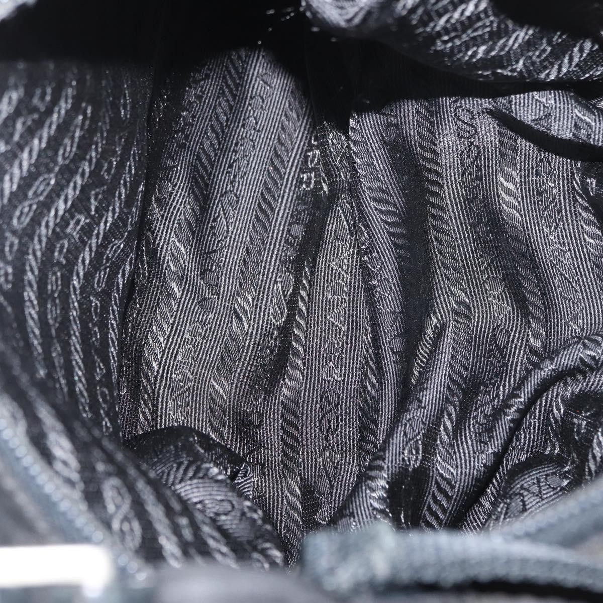 PRADA Shoulder Bag Nylon Black Silver Auth bs32954 thumbnail 17