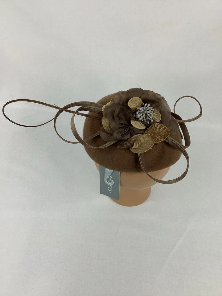 Fascinator Hat Women’s 1960s Style w/ Chin Strap by Josette One Size NWT - Image 4 of 4