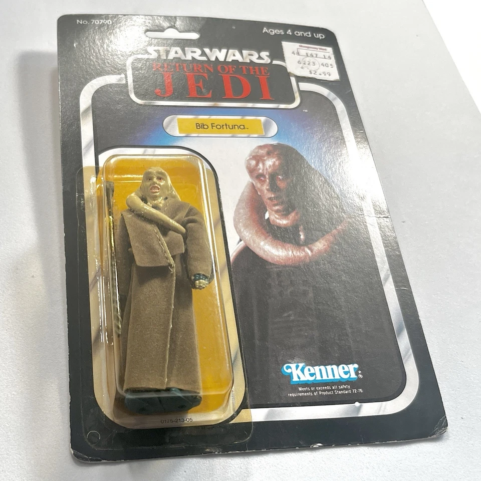 Figura BIB FORTUNA - 1983 SIN USAR, EN CAJA - 77A - ROTJ Kenner Vint Star Wars con estuche Star Foto 3 de 4