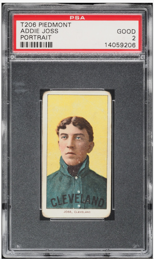 1909 T206 Piedmont  Factory No 150 Back Addie Joss (Portrait) PSA 2  - Centered
