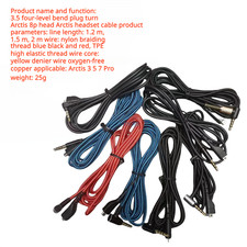 Audio Cable for SteelSeries Arctis3 Arctis5 Arctis7 Pro Headphone USB