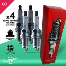 4PC New Genu-ine Spark Plugs 12290-R60-U01 Fits For HONDA CIVIC Mk8 1.8 05-12