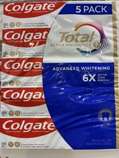Colgate Total Advanced Whitening Toothpaste 5 Pack 6.4 oz Each 1.06 per gallon