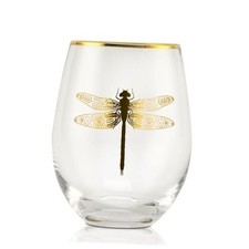 Dragonfly Gifts for Women, 17OZ Stemless Wine Glass for Friends, Coworkers,