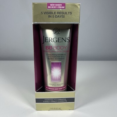 Jergens BB Protect Body Perfecting Skin Cream Medium Deep Skin 7.5 oz RARE