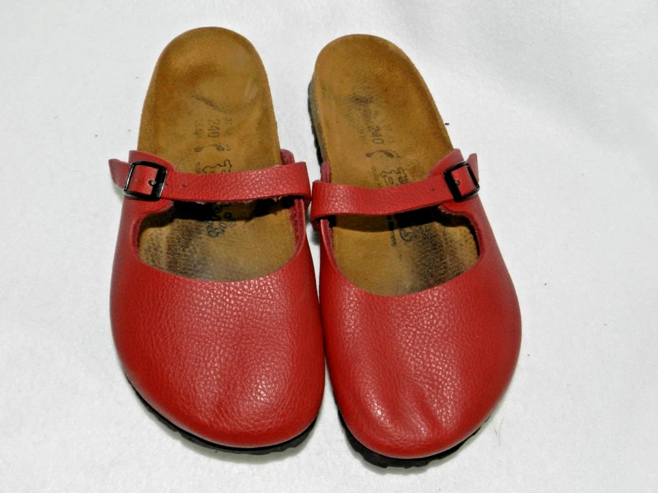 Zuecos BIRKIS by BIRKENSTOCK Maria Red Mary Jane Mule EE. UU. 6 UE 37 Foto 2 de 4