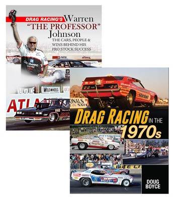 Drag Racing in the 1970s  Warren The Professor Johnson 2 Book Set