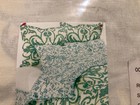 Anthropologie Roof Pillow Shams White Green Boho Shabby Chic Cottage New! — photo 2
