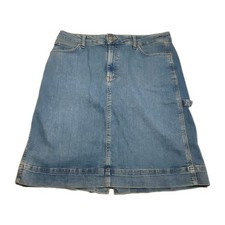 Vintage Lee Workwear Women's 14M 14 M Denim Jean Skirt