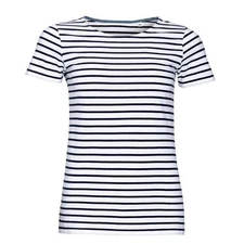 SOLS Womens/Ladies Miles Striped Short Sleeve T-Shirt (PC2585)
