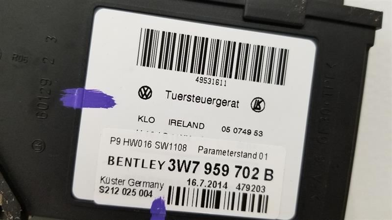 15 BENTLEY CONTINENTAL GTC DOOR CONTROL MOTOR 3W7959702B