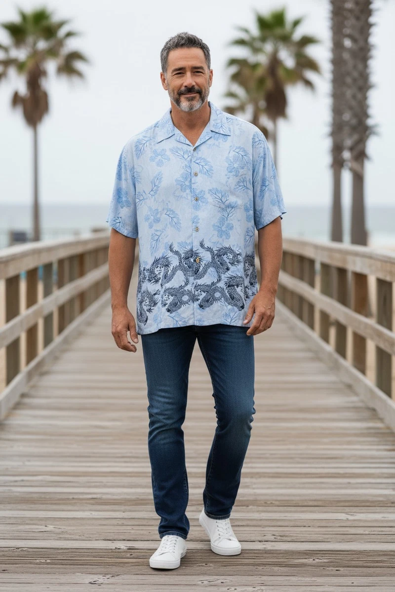 Hawaiian Blue Clothing for Men for sale | eBay