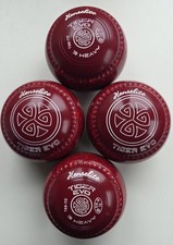 Henselite Tiger Evo Lawn Bowls-Size 3 Heavy-Red Speckled-WB 31 Spamp+Carrier