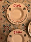 3 Coors Light Beer Americas Fine Light Beer Vintage Ceramic Ashtray 6" White — photo 2