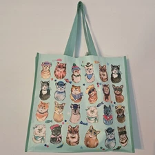 Cats Cat Fish Sardines Glasses Accessories Gift Tote Bag New T.J. TJMaxx 