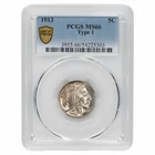 1913 Type 1 Buffalo Nickel 5C PCGS MS 66