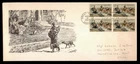 DR WHO 1964 FDC RUSSELL ART BLOCK INDIAN CACHET w30662