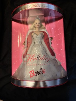 Mattel Barbie Holiday Celebration Special Edition 2001 Blonde Doll Boxed