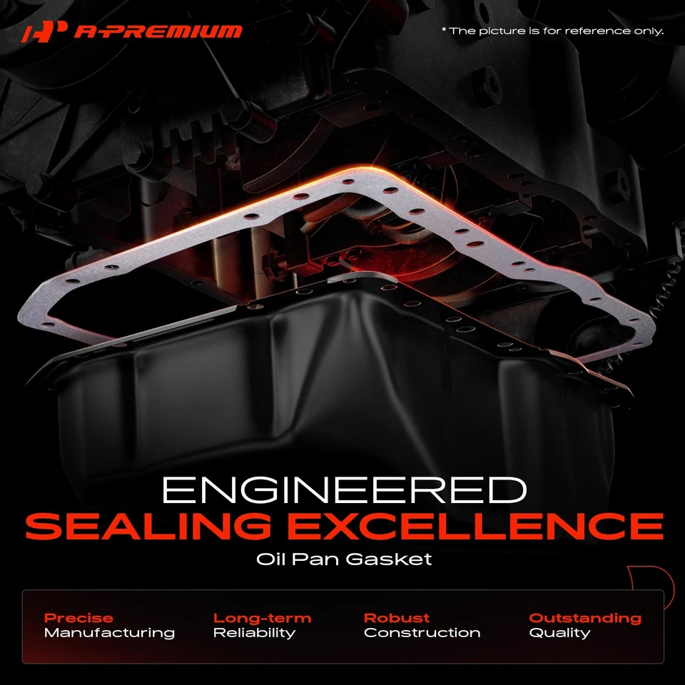 A-Premium Engine Oil Pan Gasket Lower for Ford Probe Mazda MX-6 93-97 Protege - Image 2 of 4