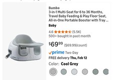 Bumbo 3-in-1 Booster Seat Multi-Seat High Chair