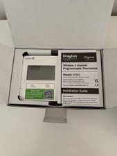 Drayton Digistat Dual-Channel RF Programmable Room Thermostat - White (RF902)