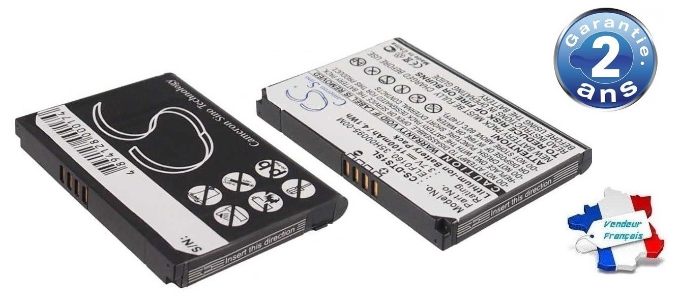 Batterie ELF0160 de remplacement pour smartphone HTC P3400 et P3450 Touch