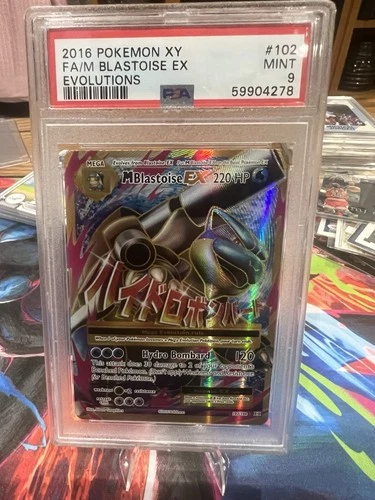 Pokémon 2016 XY FA/M Blastoise Ex Evolutions Psa 9