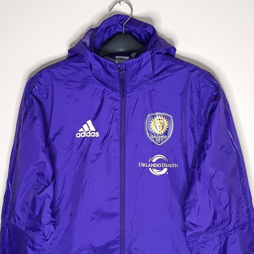 Adidas Orlando City FC Windbreaker Training Jacket Men's Small MLS Authentic - Picture 3 of 8