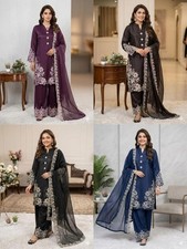 pakistani plazzo suit with palazzo and dupatta