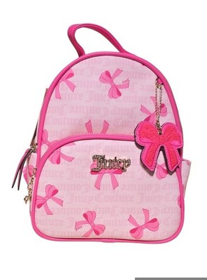 Juicy Couture Simply Sweet Backpack Coquette Bows Light Pink With Bow Charm -NEW
