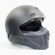 ScorpionEXO Covert X Open Face Half Shell 3/4 Helmet (Matte Black, X-Large)