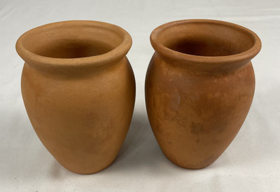 Set of 2 Terracotta Clay Pots Rustic Planters Garden Indoor Outdoor Crafts 5''