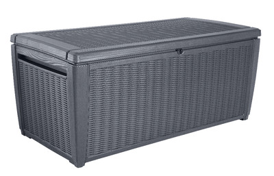Keter 17199852 Sumatra Auflagenbox Kissenbox Rattanoptik anthrazit 