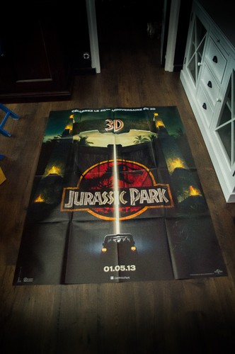 JURASSIC PARK 3D French Grande Vintage Movie Poster Original R2013