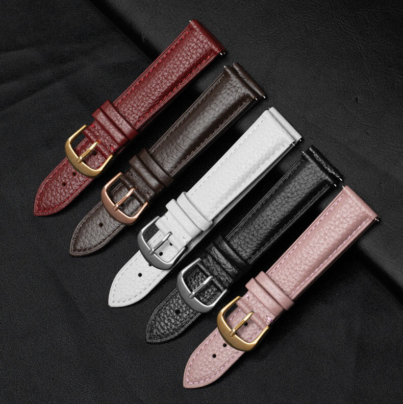Quick Release Genuine Leather Watch Band Strap 12 13 14 15 16 17